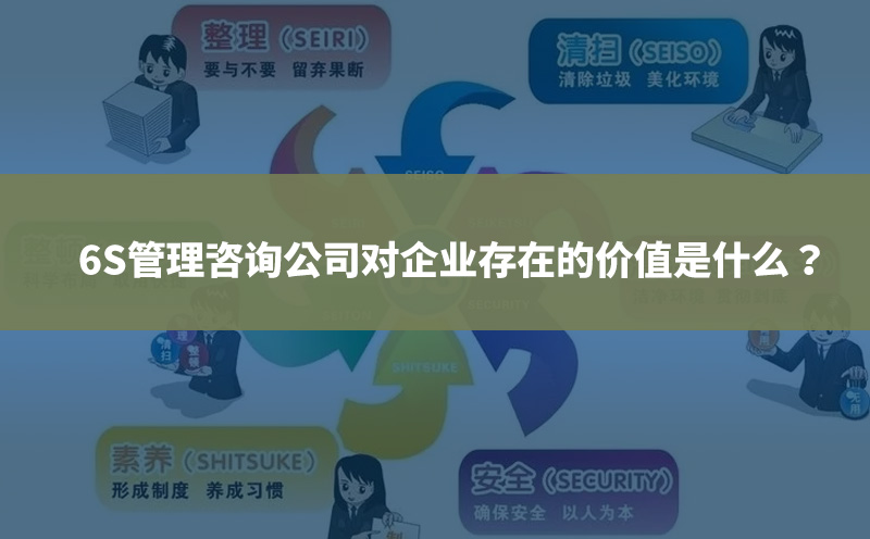 6S管理咨询公司对企业存在的价值是什么？